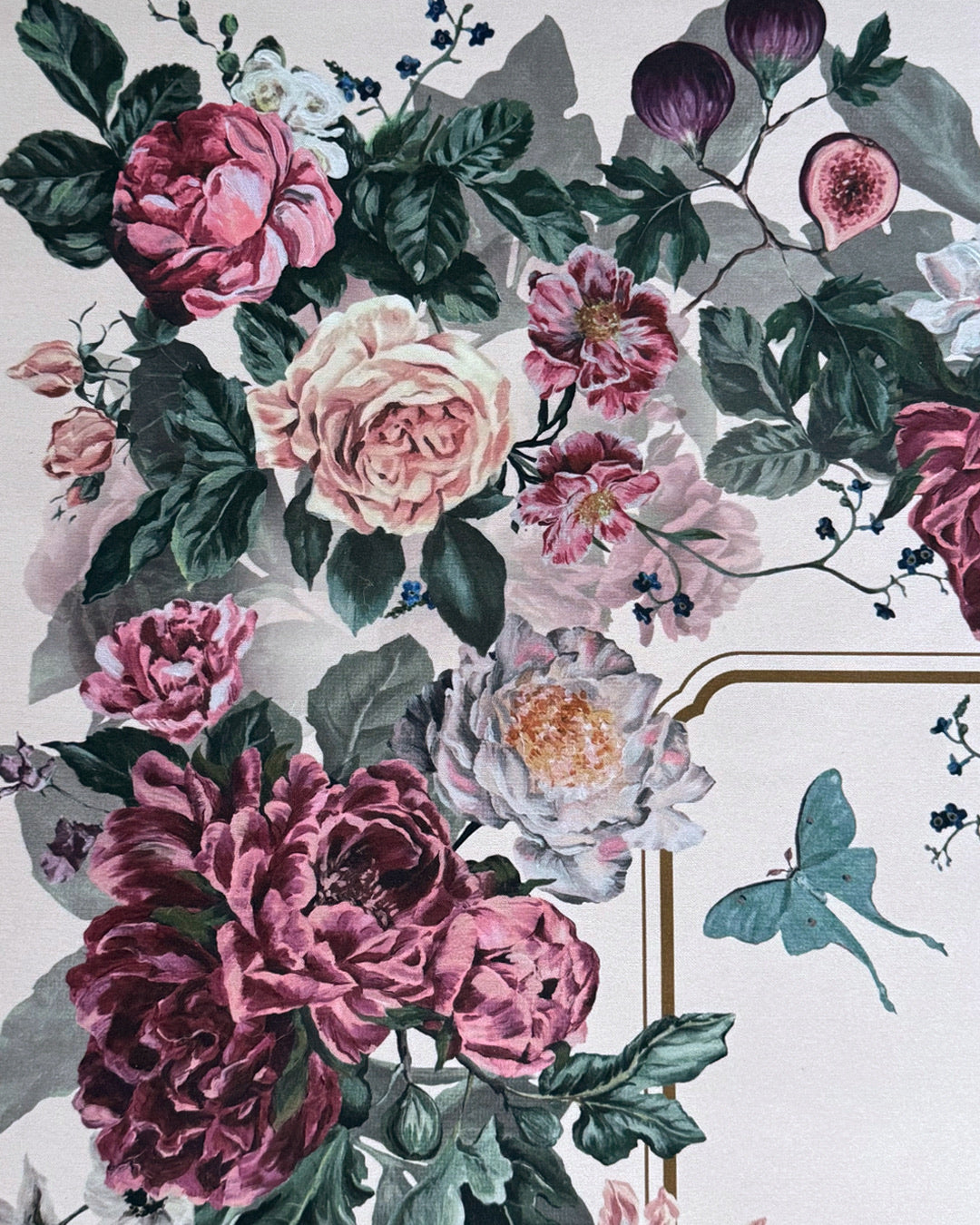 Luna Collection Floral Mat | Ivory