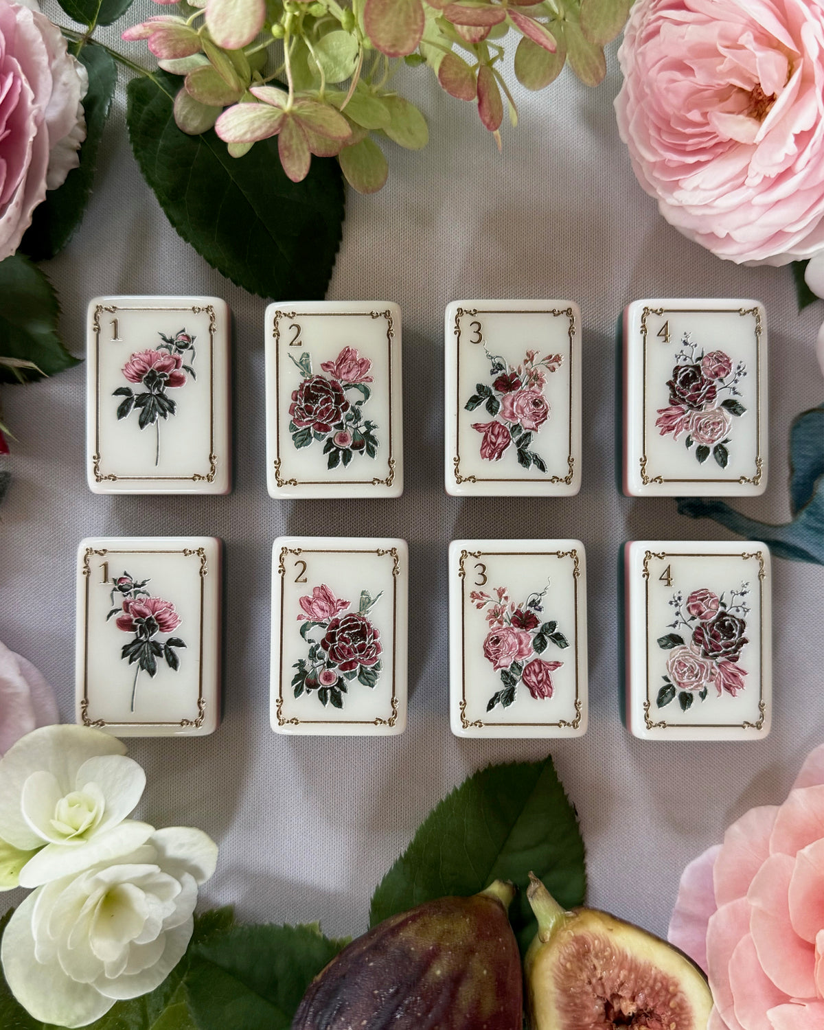 Luna Collection Tile Set | Marbled Celadon