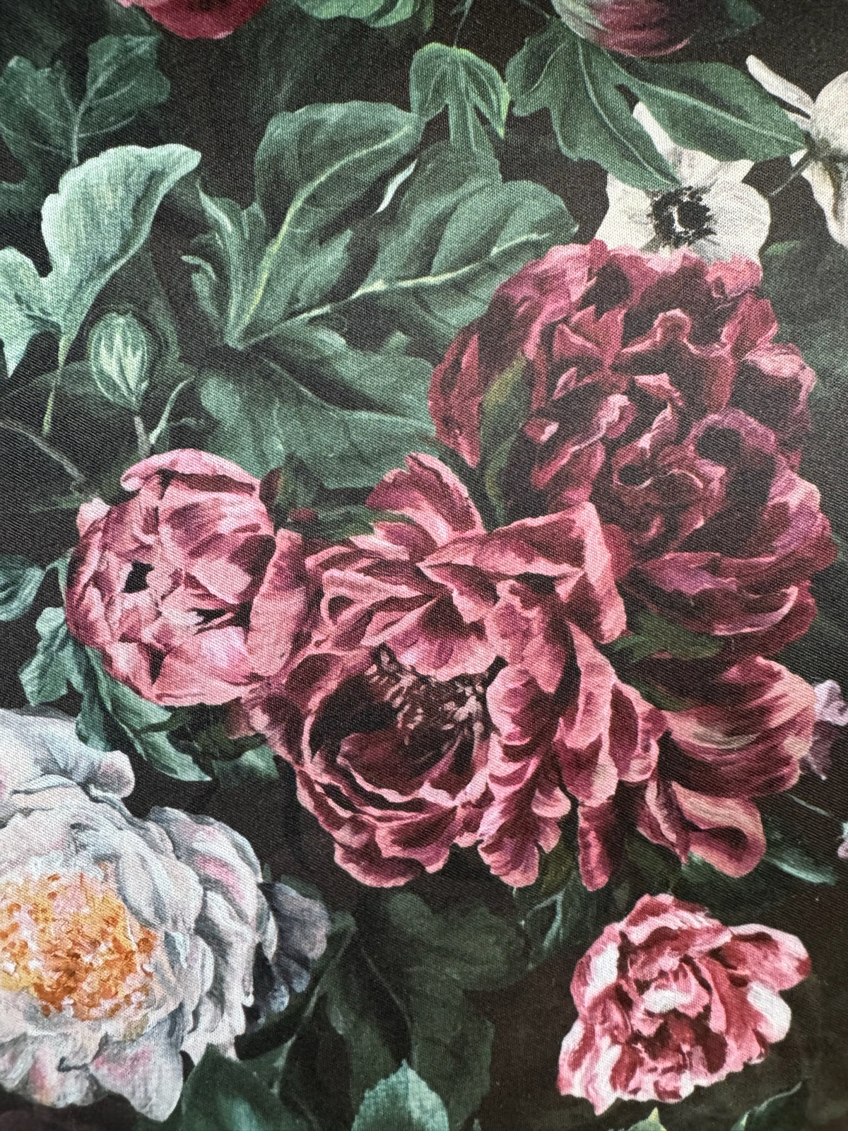 Luna Collection Floral Mat | Walnut