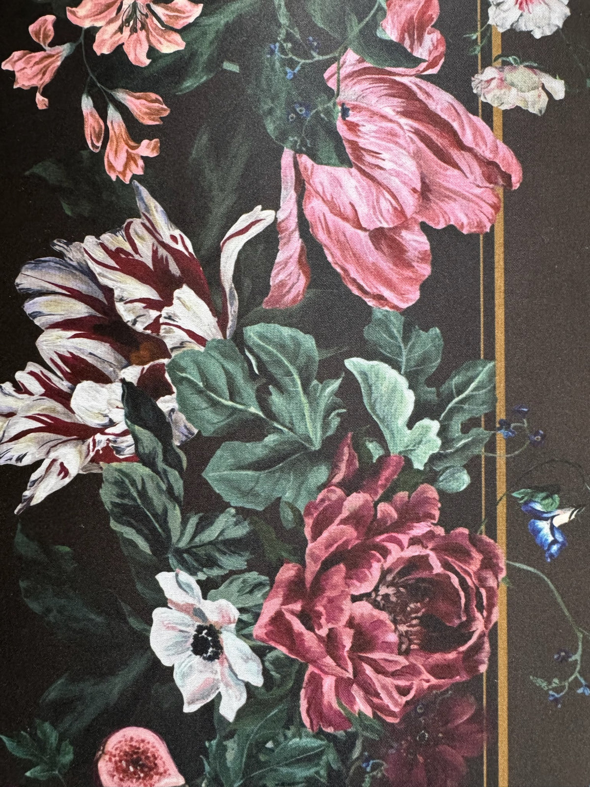 Luna Collection Floral Mat | Walnut