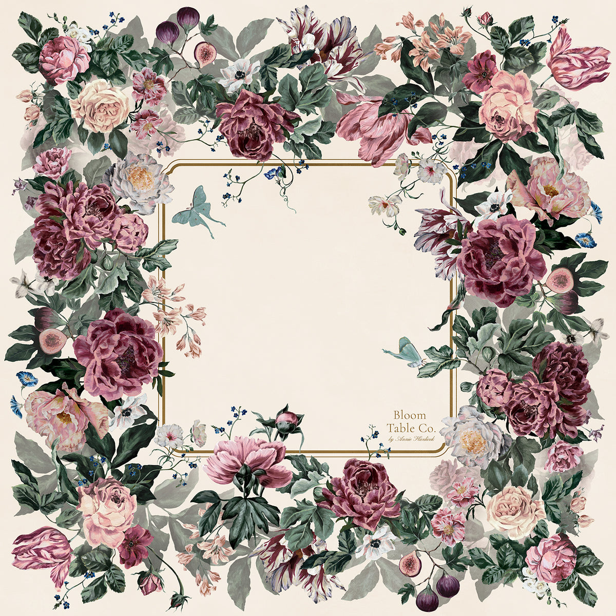 Luna Collection Floral Mat | Ivory